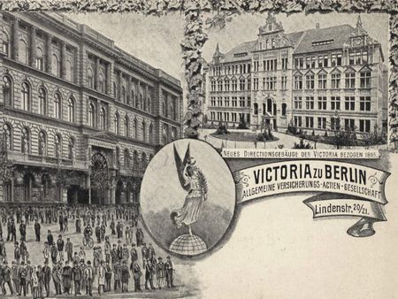 Historische Postkarte Victoriahöfe Berlin