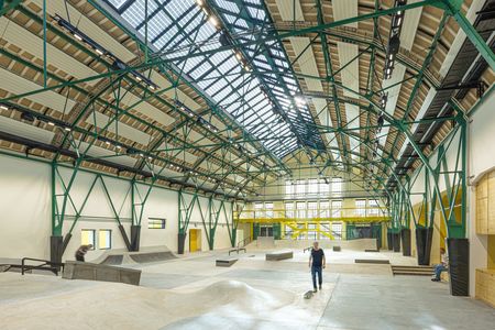 Interior view of the Munich Action Sports Centre
