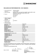 Declarație de performanță membrană de protecție pentru pereți EN 13859