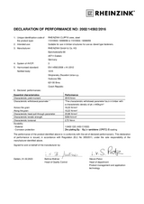 Declaration of Performance Dowel-type fasteners CLIPFIX steel with EN 14592