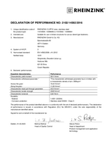 Declaration of Performance Dowel-type fasteners CLIPFIX stainless steel with EN 14592